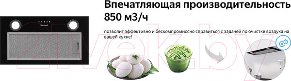 Изображение товара Вытяжка скрытая Weissgauff Box 850 BL