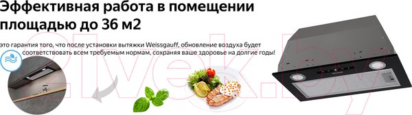 Изображение товара Вытяжка скрытая Weissgauff Box 1200 BL