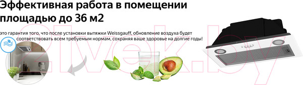 Изображение товара Вытяжка скрытая Weissgauff Box 1200 WH