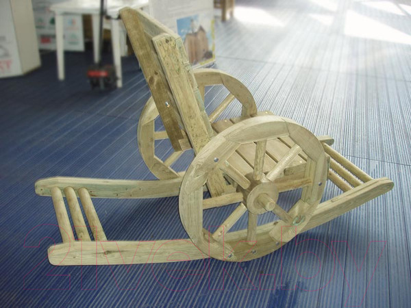 Изображение товара Кресло-качалка Массив-Древ Колесо 1600x850x1050