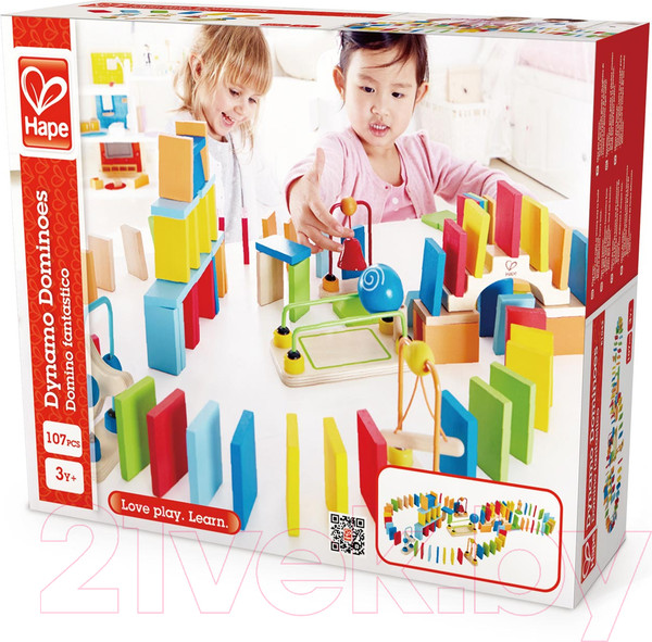 Изображение товара Настольная игра Hape Падающее домино Классическое / E1042_HP