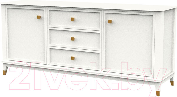 Изображение товара Тумба Молодечномебель Nevada B3D2 / ВМФ-1910 (дуб оксфорд)