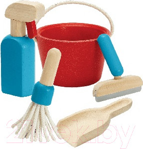 Изображение товара Набор хозяйственный игрушечный Plan Toys Для уборки / 3498