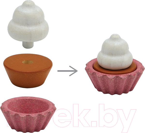 Изображение товара Набор игрушечных продуктов Plan Toys Кексы / 3626