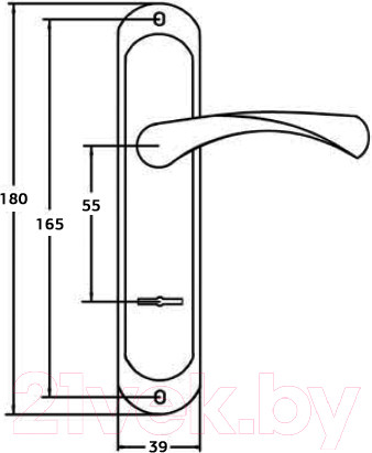 Изображение товара Ручка дверная Vettore 008 MP (порошковый)