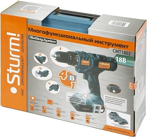 Изображение товара Аккумуляторная дрель-шуруповерт Sturm! CMT1802