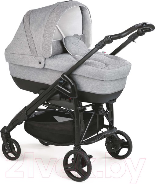 Изображение товара Детская универсальная коляска Cam Comby Family 3 в 1 / ART845025-T812 (серый меланж)