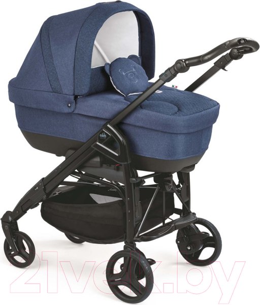 Изображение товара Детская универсальная коляска Cam Comby Family 3 в 1 / ART845025-T810 (синий меланж)