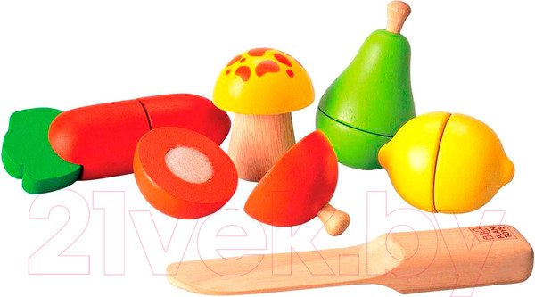 Изображение товара Набор игрушечных продуктов Plan Toys Фруктов и овощей / 5337