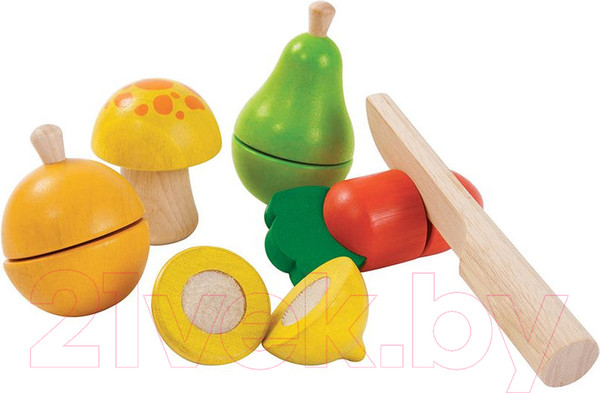 Изображение товара Набор игрушечных продуктов Plan Toys Фруктов и овощей / 5337