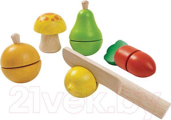 Изображение товара Набор игрушечных продуктов Plan Toys Фруктов и овощей / 5337