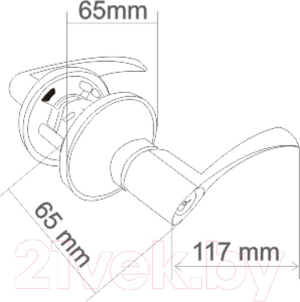 Изображение товара Ручка дверная Vettore A8023 BK AB (бронза)