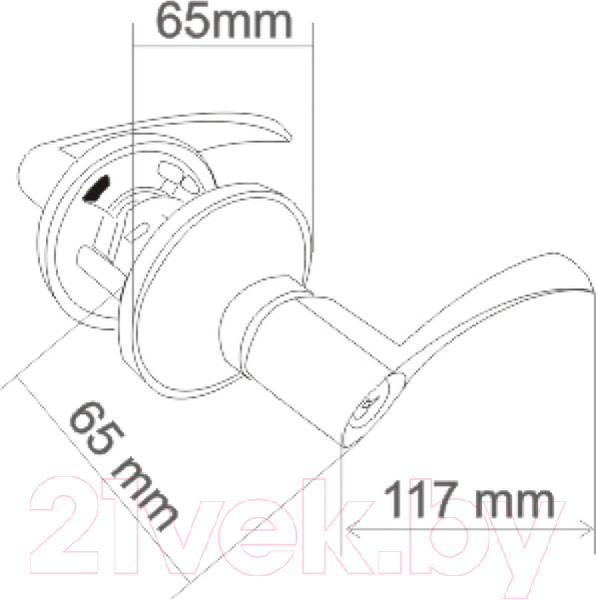 Изображение товара Ручка дверная Vettore A8023 ET GP (золото)