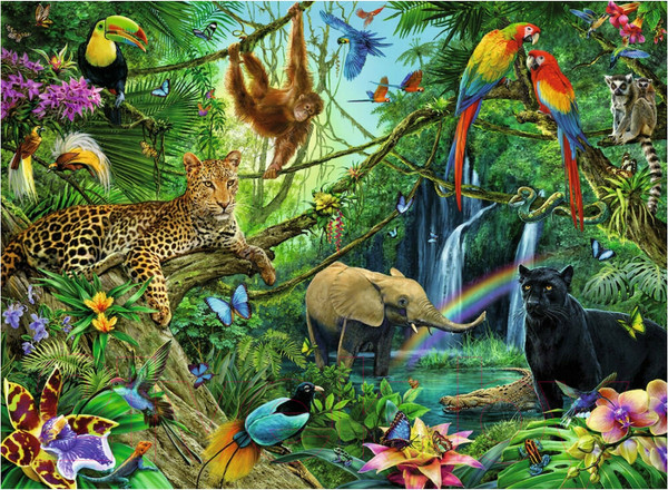 Изображение товара Пазл Ravensburger Джунгли XXL / 12660 (200эл)