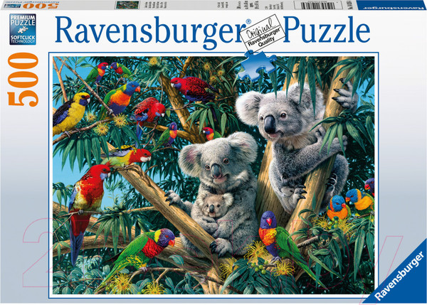 Изображение товара Пазл Ravensburger Коалы на дереве / 14826 (500эл)