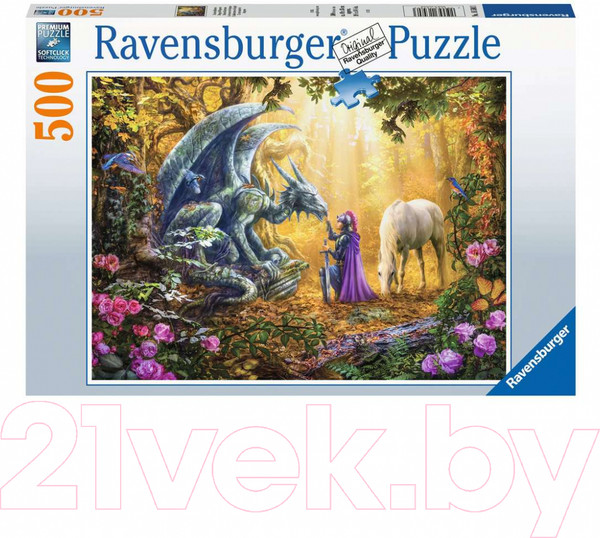 Изображение товара Пазл Ravensburger Дракон. Фантазия / 16580 (500эл)