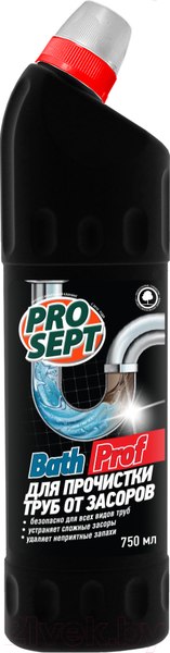 Изображение товара Средство для устранения засоров Prosept Bath Prof (750мл)