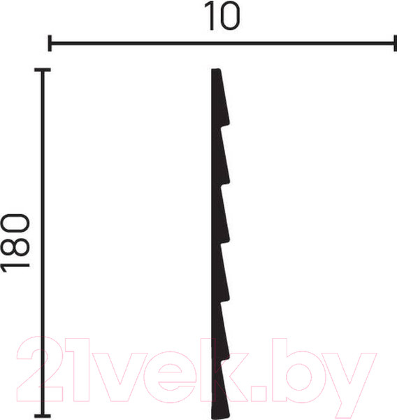 Изображение товара Панель дюрополимерная Decor-Dizayn DD906 (180x10x3000)