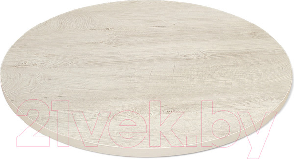 Изображение товара Обеденный стол Sheffilton SHT-TU14/80 ЛДСП (белый муар/дуб выбеленный)