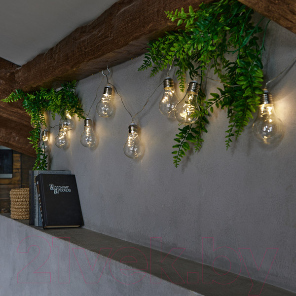 Изображение товара Светодиодная гирлянда Uniel UL-00008426 / ULD-S1800-050/STB/3AA