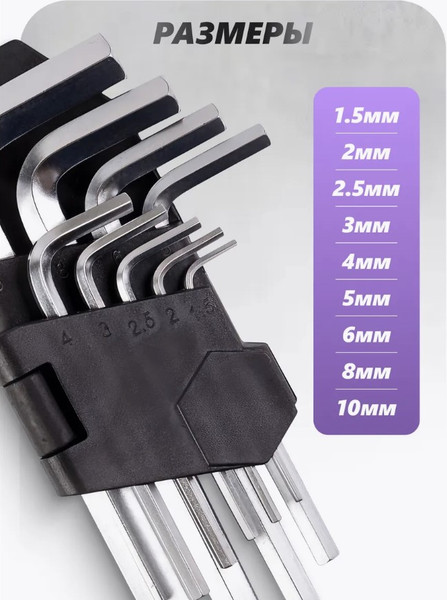 Изображение товара Набор ключей Помощник P009K (49987-9шт)