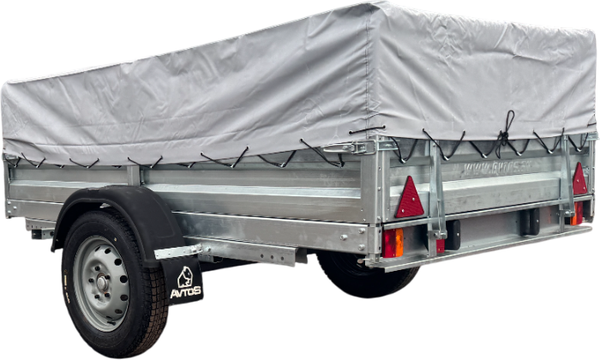 Изображение товара Прицеп для автомобиля Avtos A25P1B (2500x1500x300, R13, ресс. AL-KO, тент 400мм)