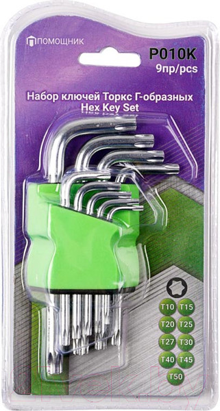 Изображение товара Набор ключей Помощник P010K (49988-9шт)