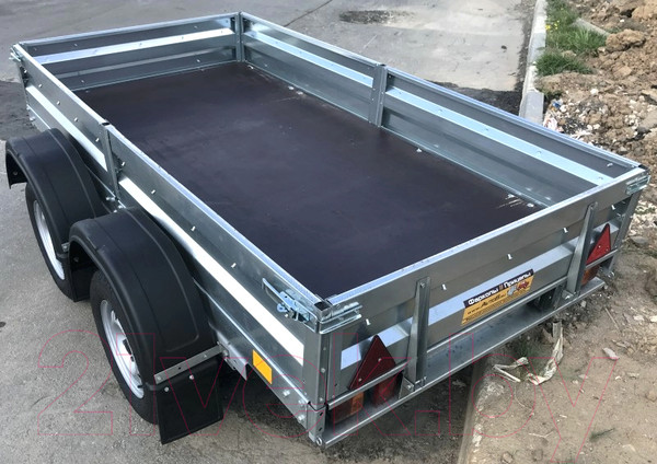 Изображение товара Прицеп для автомобиля Avtos A25P2B (2500x1500x300, R13, ресс. AL-KO, тент 400мм, 2ос)