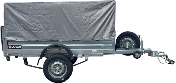 Изображение товара Прицеп для автомобиля Avtos A25P1B (2500x1500x300, R13, ресс. 3302(ГАЗ-2лист), тент 800мм)