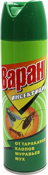 Изображение товара Аэрозоль от насекомых Варан Дихлофос 03.04.244.21/6-169 (440мл)