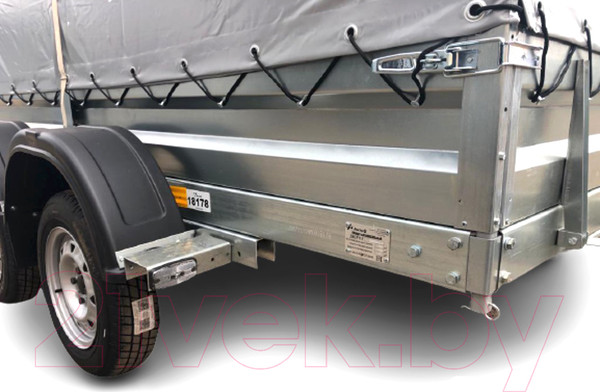 Изображение товара Прицеп для автомобиля Avtos A25P1B (2500x1500x300, R13, ресс. 3302(ГАЗ-2лист), тент 1200мм Аэро)