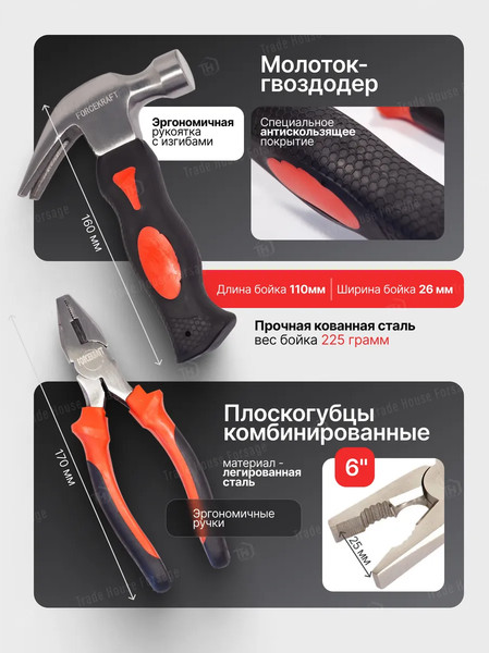 Изображение товара Универсальный набор инструментов ForceKraft FK-1009B(51314)