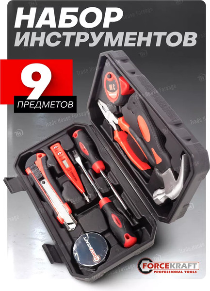 Изображение товара Универсальный набор инструментов ForceKraft FK-1009B(51314)