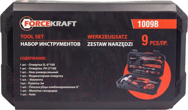 Изображение товара Универсальный набор инструментов ForceKraft FK-1009B(51314)