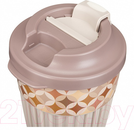 Изображение товара Многоразовый стакан Phibo Геометрия / 43327723452 (светло-бежевый)