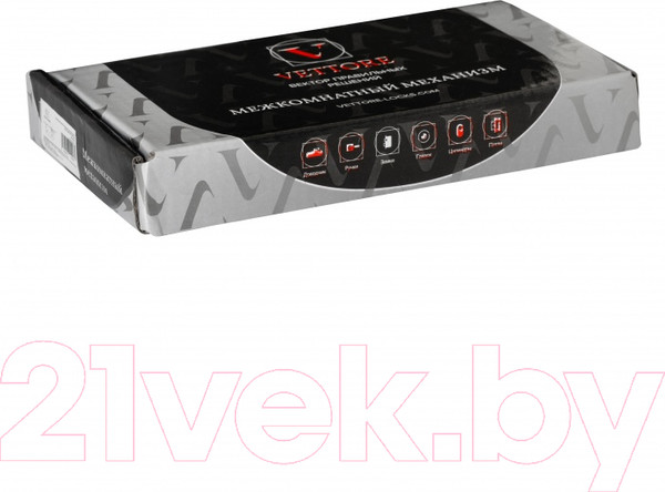 Изображение товара Защелка врезная с фиксацией Vettore 410 B-S Magnet MCP (хром матовый)