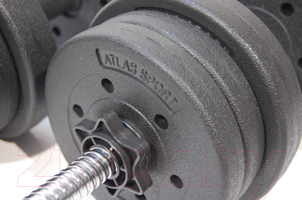 Изображение товара Набор гантелей Atlas Sport 2x10.5кг (композитные)