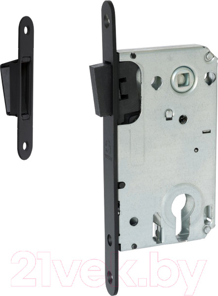 Изображение товара Защелка врезная с фиксацией Vettore 530 C-S Magnet MBP (черный матовый)