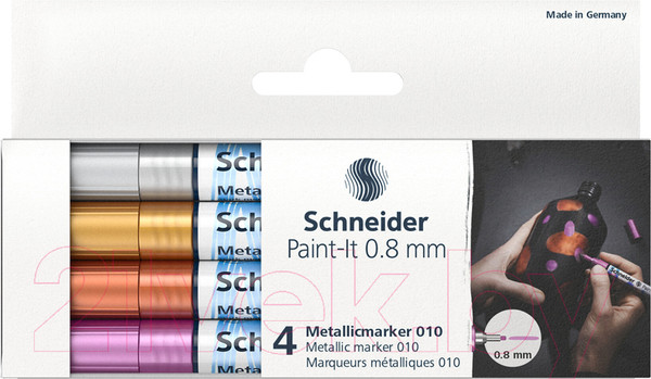 Изображение товара Набор маркеров Schneider Paint-It 010 / ML01011501 (4цв)