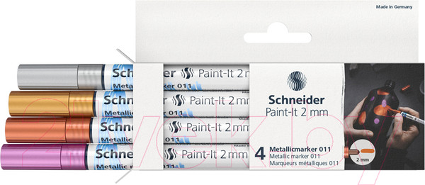 Изображение товара Набор маркеров Schneider Paint-It 011 / ML01111501 (4цв)