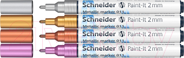 Изображение товара Набор маркеров Schneider Paint-It 011 / ML01111501 (4цв)