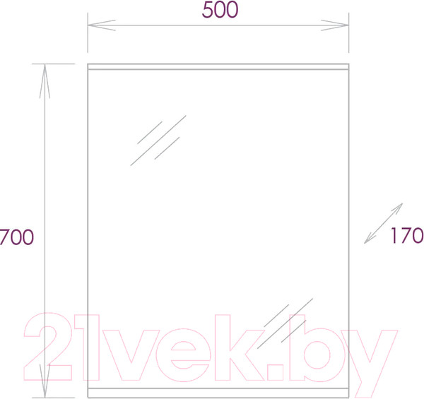 Изображение товара Зеркало Onika Коралл 50.01 (205023)