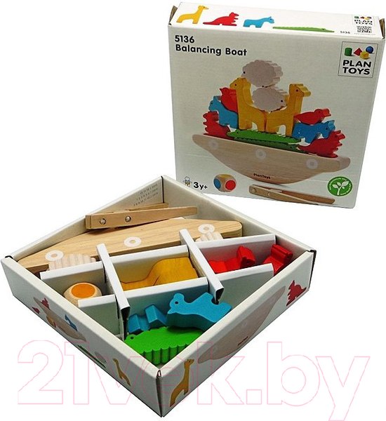 Изображение товара Развивающая игра Plan Toys Балансирующая лодка / 5136