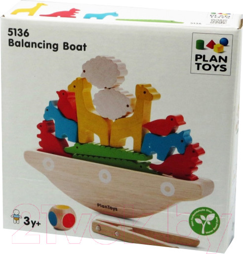Изображение товара Развивающая игра Plan Toys Балансирующая лодка / 5136