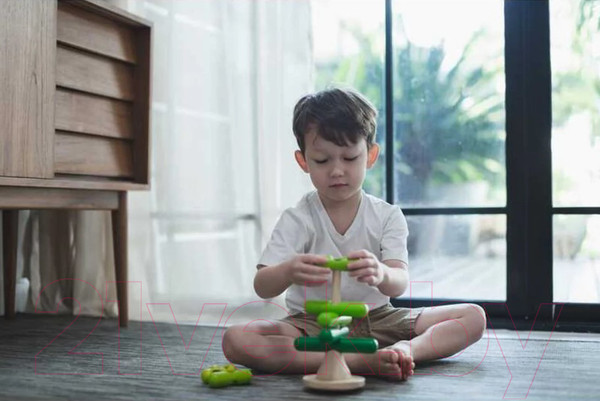 Изображение товара Развивающий игровой набор Plan Toys Пирамидка-Дерево / 5149