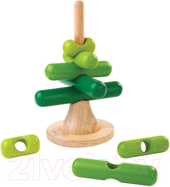 Изображение товара Развивающий игровой набор Plan Toys Пирамидка-Дерево / 5149