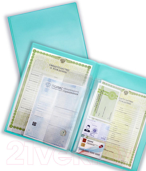 Изображение товара Папка для бумаг DPS 2137.П-118 (бирюзовый)