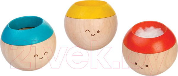 Изображение товара Набор погремушек Plan Toys Сенсорные неваляшки / 5242