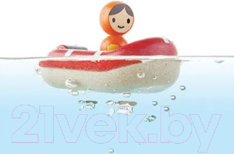 Изображение товара Набор игрушек для ванной Plan Toys Катер береговой охраны / 5668