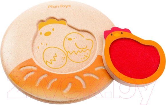 Изображение товара Развивающая игрушка Plan Toys Пазл-вкладыш Курочка / 5673